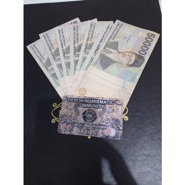 uang kuno 50000 wr Soepratman ekonomis