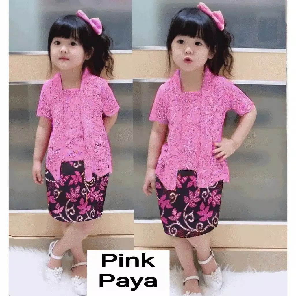 setelan kebaya anak cici brukat batik size M L XL XXL