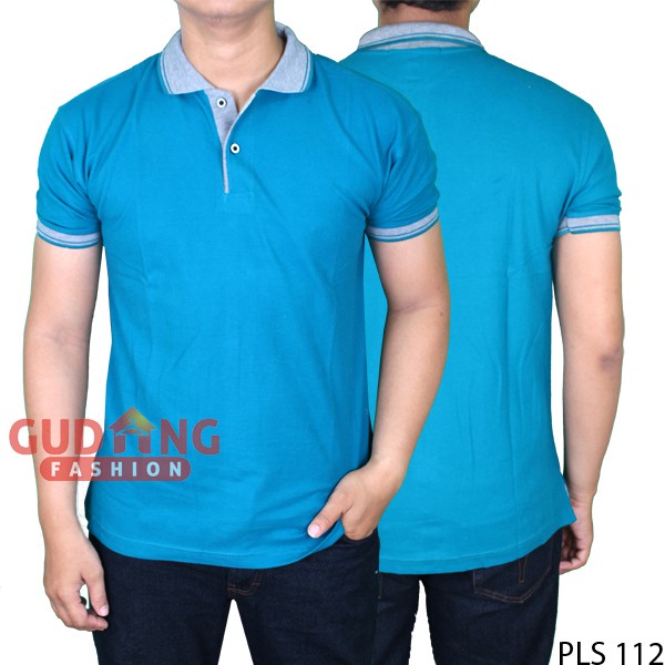 Kaos Kerah Lengan Pendek Polos PLS 112