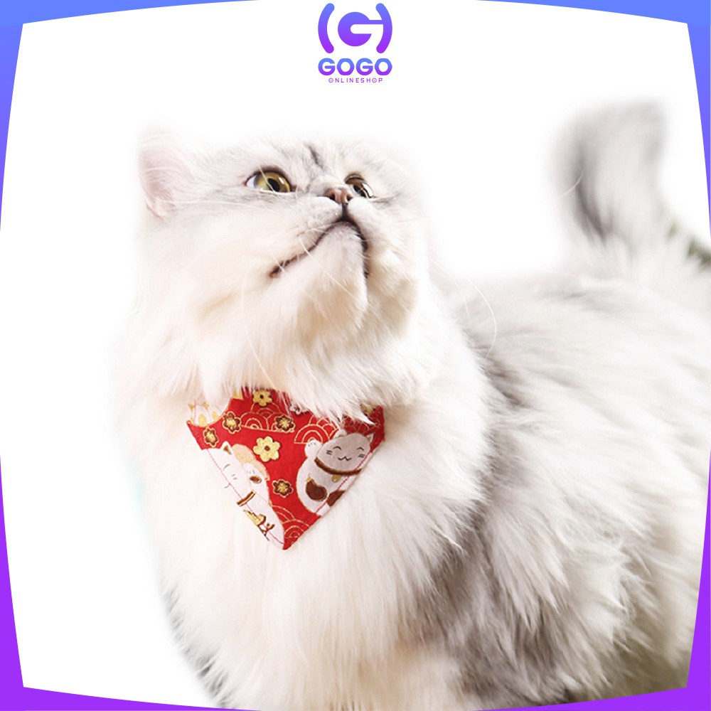 GOGO-C568 Kalung Bandana Slayer Kucing Anjing Motif Syal Segitiga / Kalung Scarf Anjing Kucing Kelinci Aksesoris Hewan Peliharaan