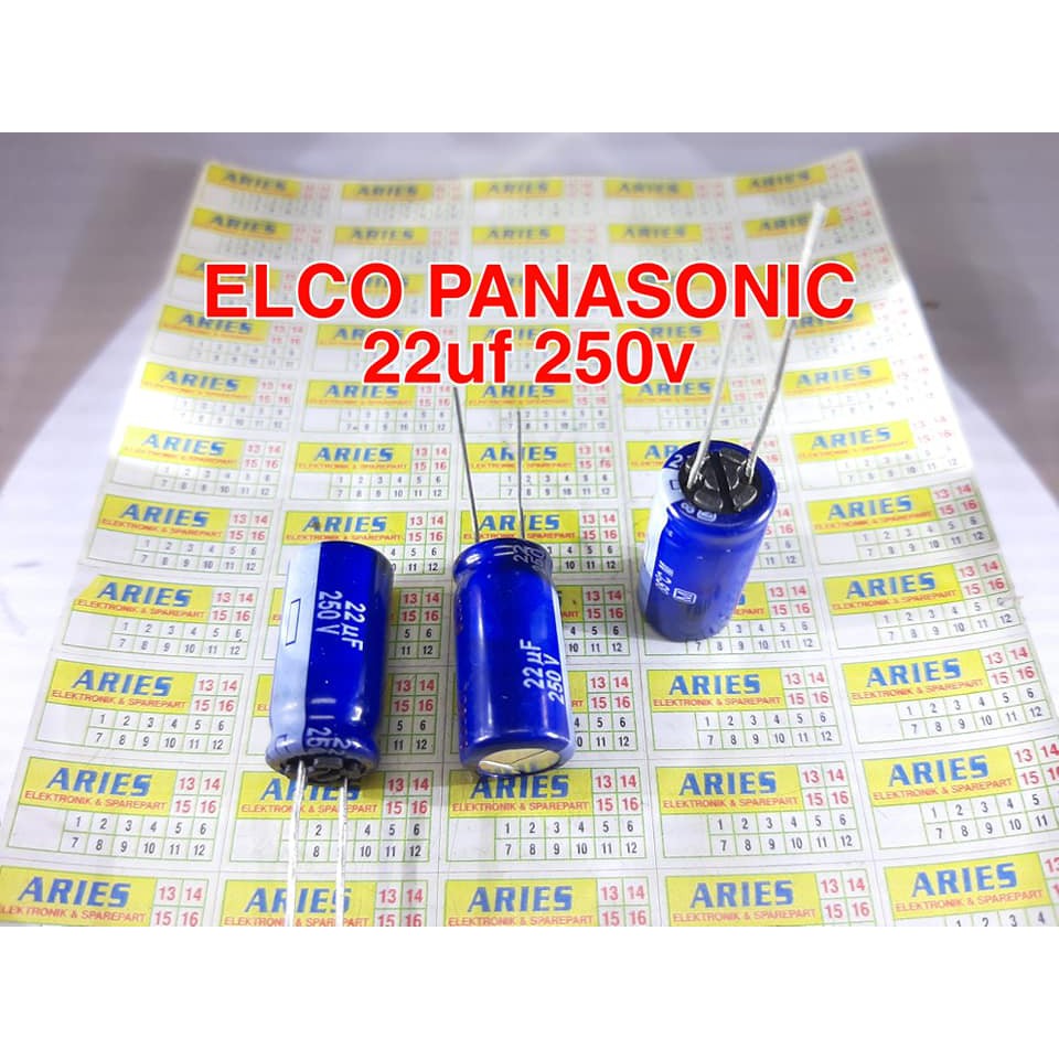 ELCO 22uf 250v Panasonic