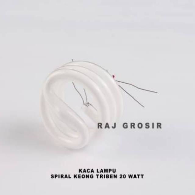Kaca Lampu Spiral Keong Triben 20 Watt (GRATIS BUBBLE WRAP)