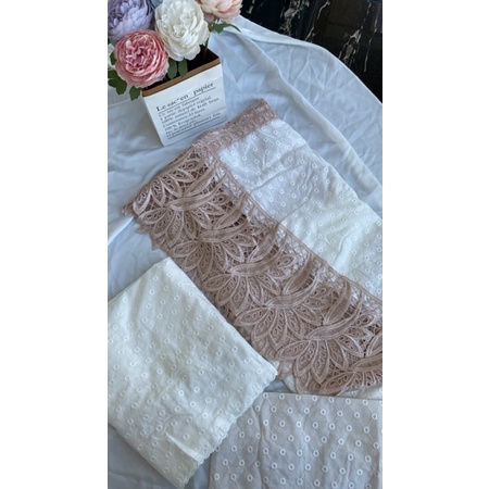 Termurah Mukena Dewasa Mewah Katun Paris BW Renda Telekung