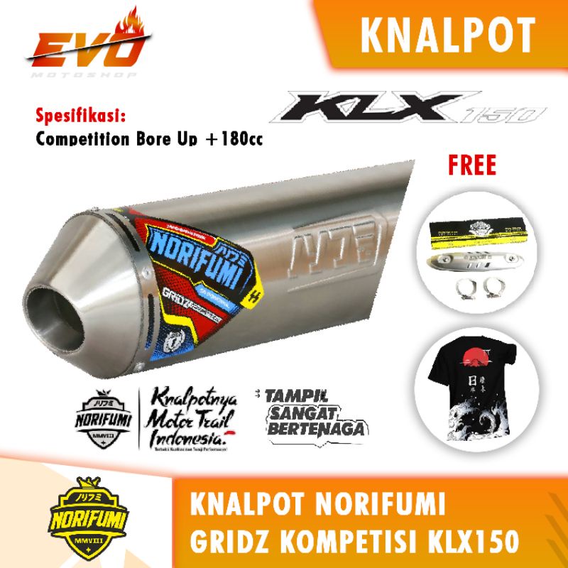 knalpot norifumi KLX 150 gridz kompetisi