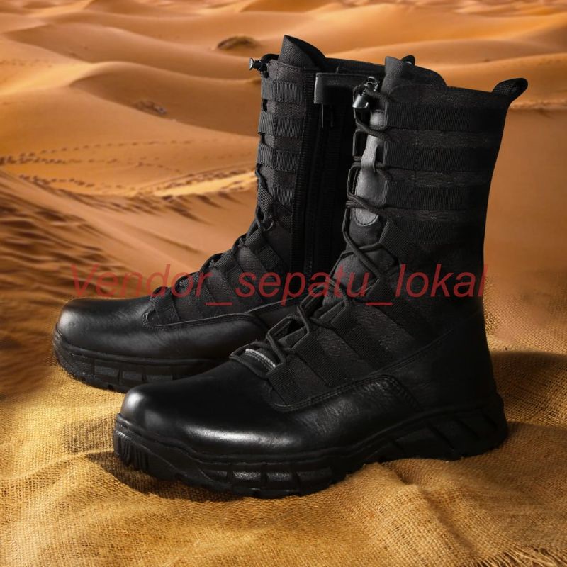 cod sepatu pdl ninja 10 inci kulit asli