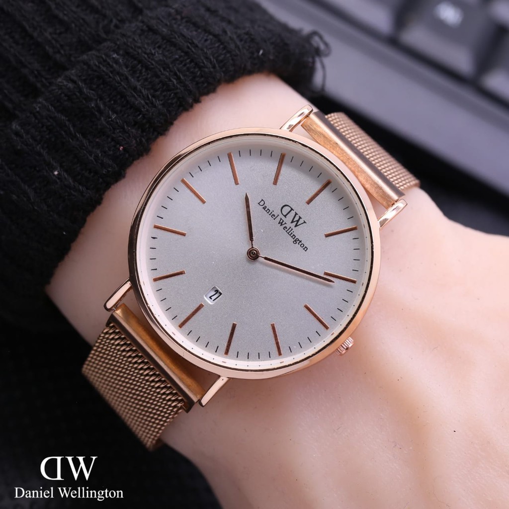 jam tangan fashion pria Dw Magnet tanggal aktif diameter 4cm