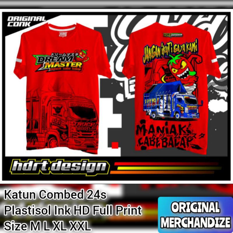 Kaos Truck Cabe Kaos Truck Maniak Cabe Balap Kaos Truk Maniak Cabe Balap Original Shopee Indonesia