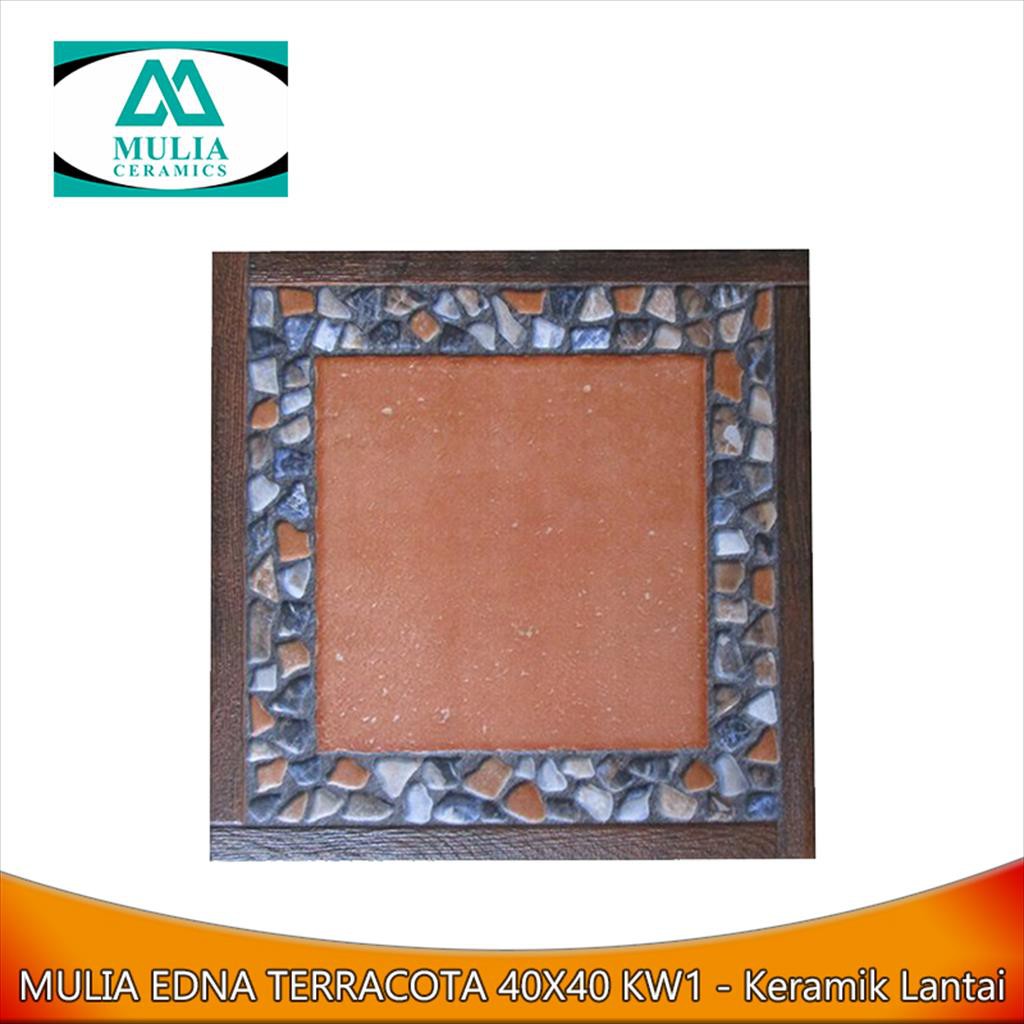 Mulia Edna Terracota 40X40 KW1 - Keramik Lantai