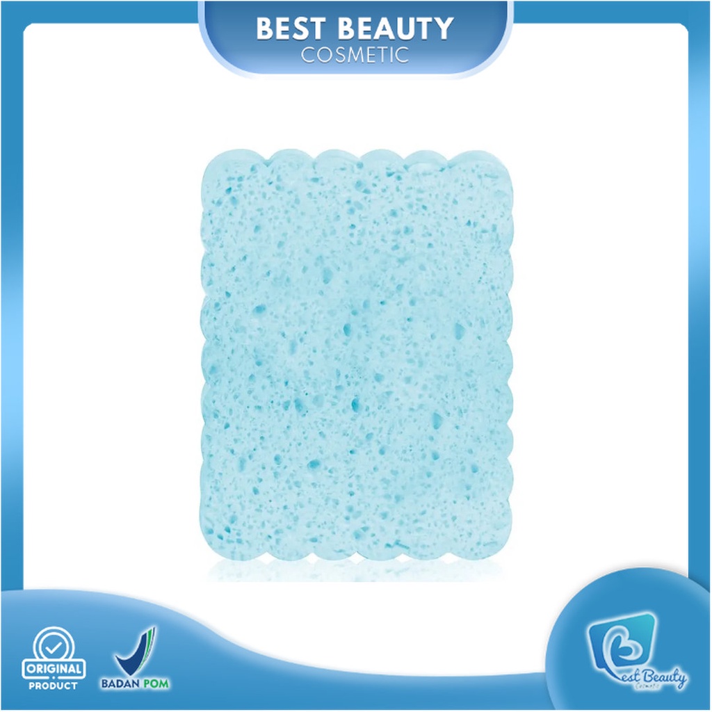 ★ BB ★  GLAMFIX Squared Cellulose Cleansing Sponge | Spons Pembersih Wajah  | GLAM FIX by YOU