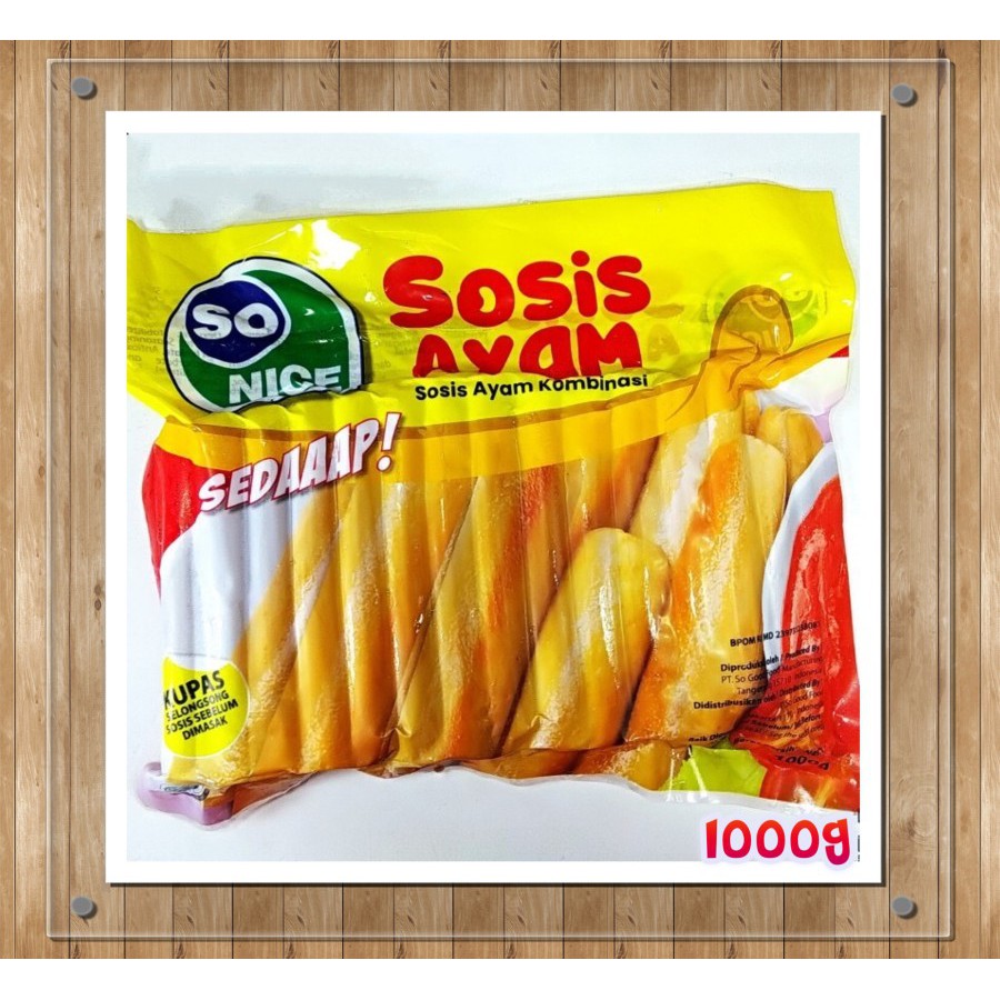 

So Nice Sosis Ayam Sedaaap 1000 g