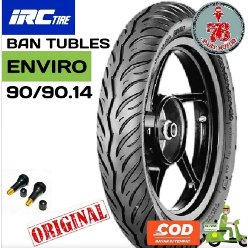 BAN TUBELESS IRC ENVIRO 90/90.14. FREE  PENTIL