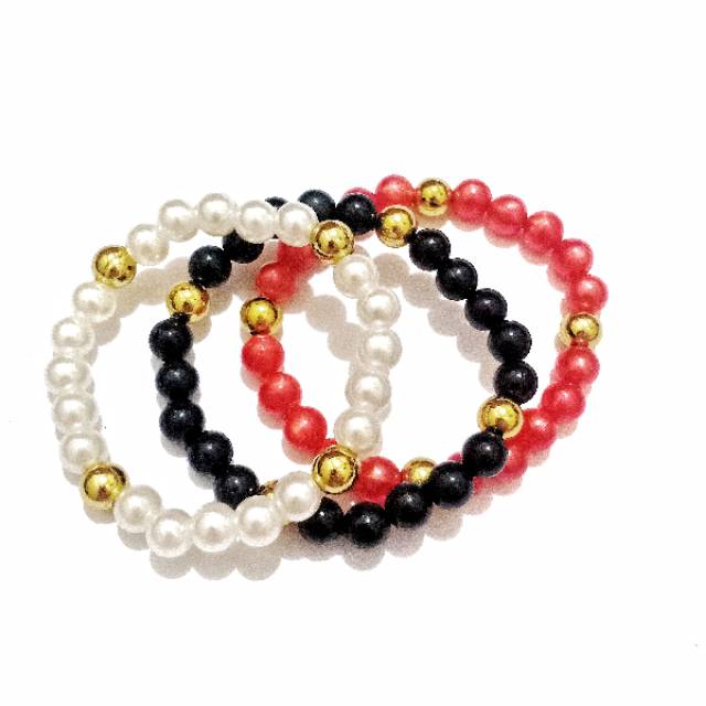 Anne Beads Pearl Bracelet Elastic Gelang Handmade Elastis Mote