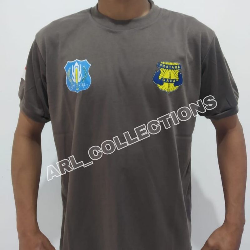 kaos satpam coklat terbaru/kaos pendek satpam gadapratama borgol