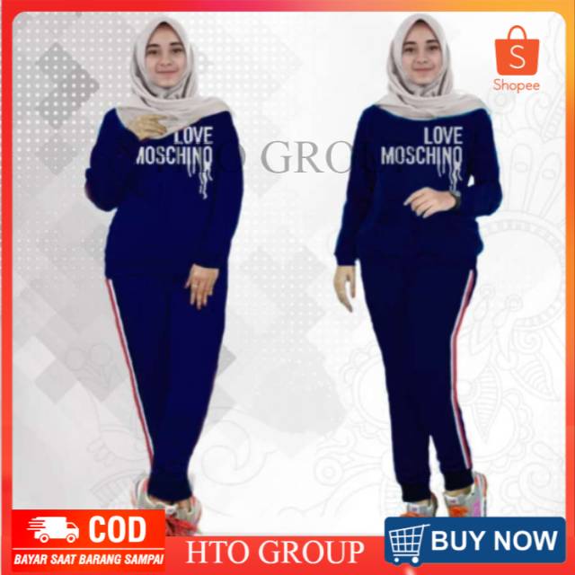 Set training cewek , wanita /setelan senam / baju sport 02 / baju jogging