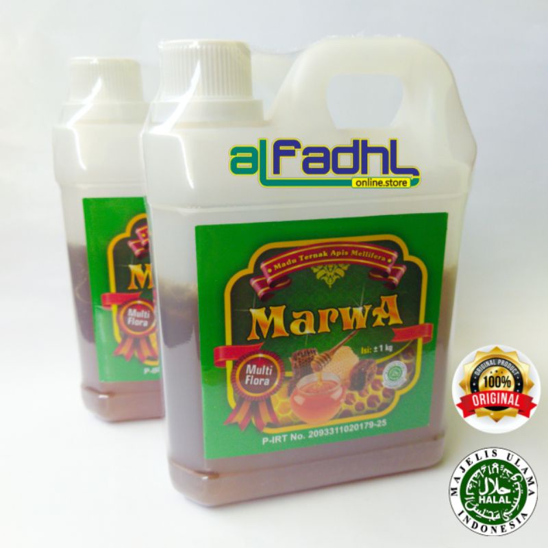 

Madu Asli 1kg Multiflora Al-Ghuroba Murni Alami Halal BPOM MUI