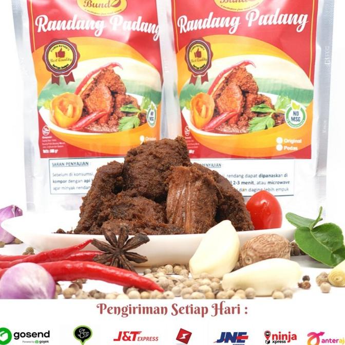 

Terlaris Rendang Daging Sapi Padang Salero Bundo 1 2 Kg Yahyafianshop5