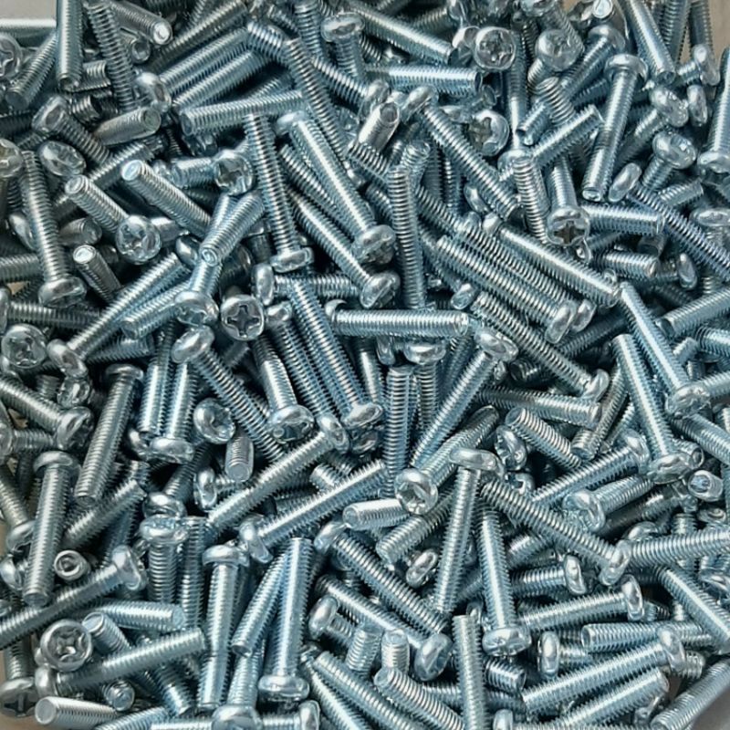 Baut 3mm panjang 15mm/20mm per 25 buah