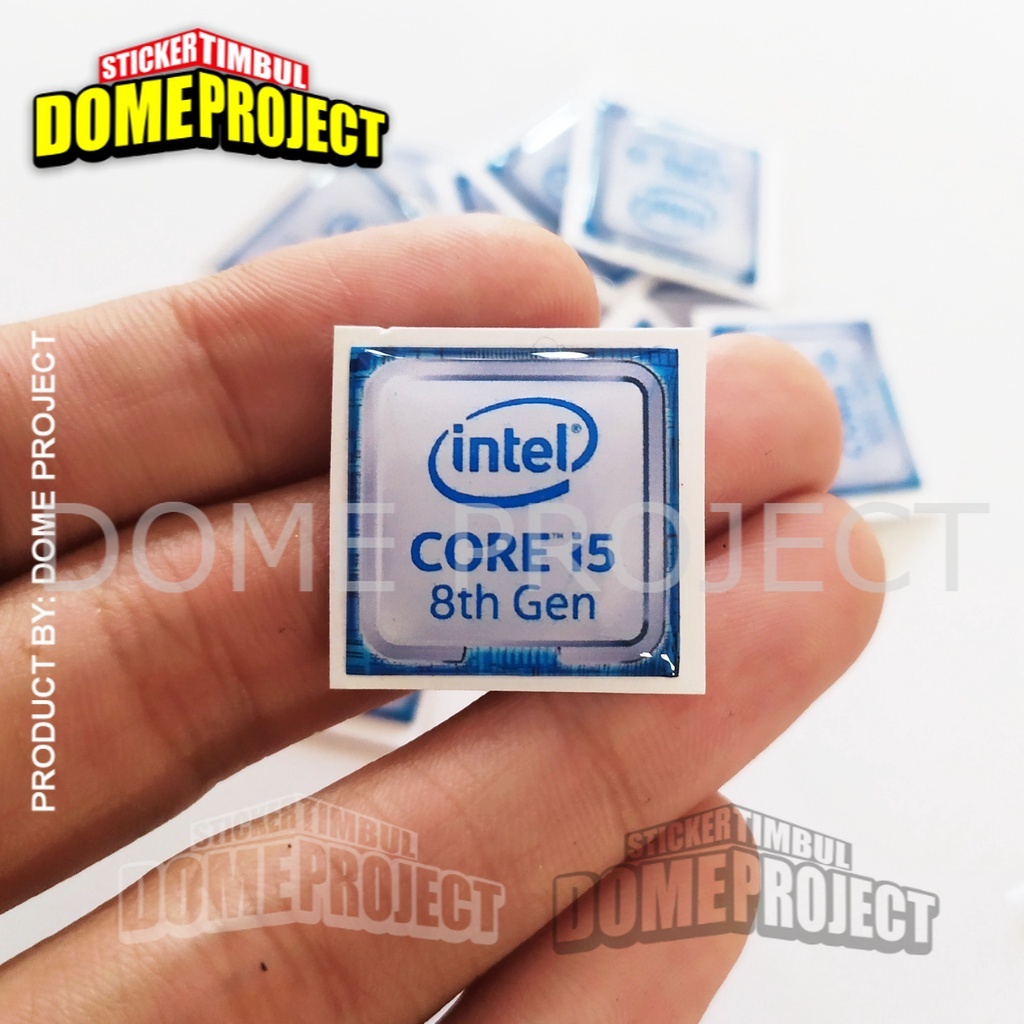 STIKER TIMBUL INTEL i5 Gen 9 PROCESSOR EMBLEM LAPTOP KOMPUTER PC AKSESORIS AESTHETIC KEREN
