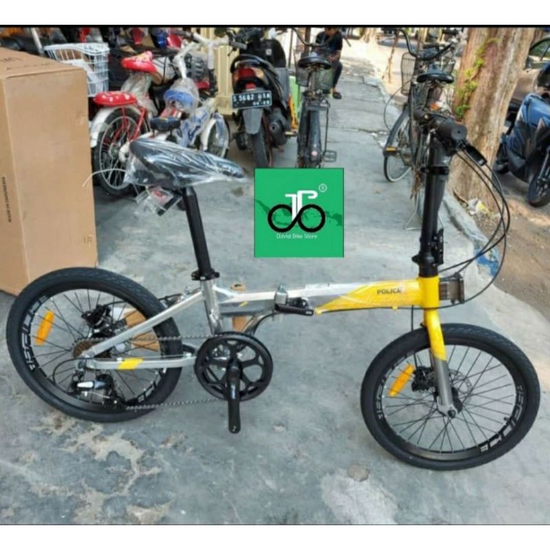 sepeda lipat 20" Element Police Texas 8+ TERBARU
