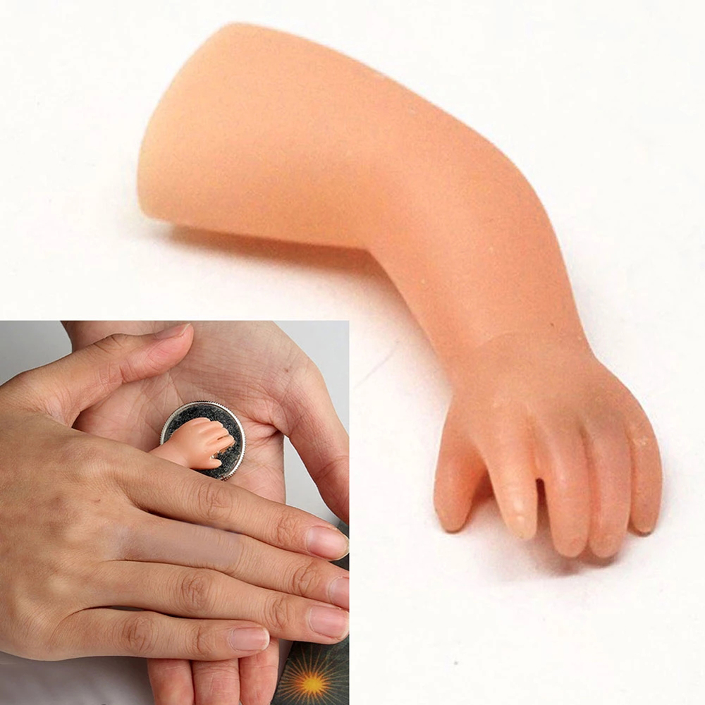 LANFY Practical Jokes The Little Hand Magic Illusion Little Doll Hand Magic Small Hand Magicians Gag Toys Prank Joke Coins Disappear Close-up Performance Magic Tricks Magic Props