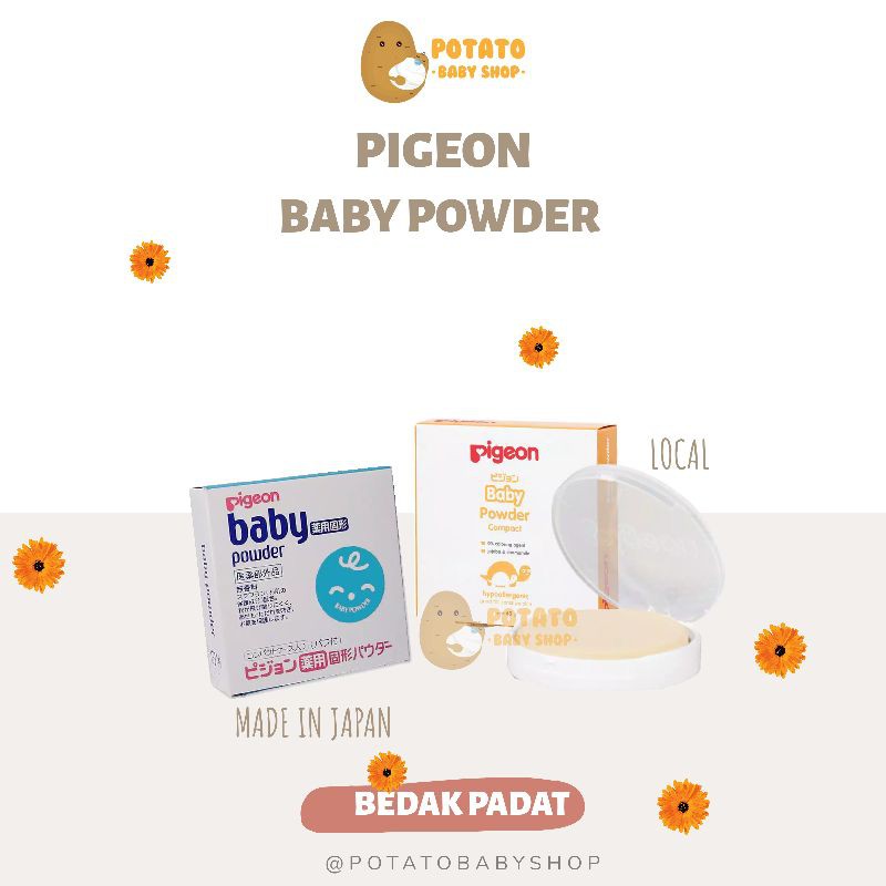 PIGEON Medicated Baby Compact Powder Cake / bedak padat bayi