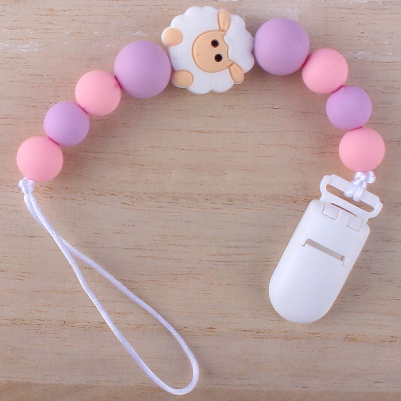 PC 8 | PACIFIER CLIP | TALI EMPENG DAN TEETHER BISA CUSTOM NAMA | TEETHER TALI DOT EMPENG CHAIN GANTUNGAN BAHAN SILIKON AMAN BPA FREE | RUZAIN MALL