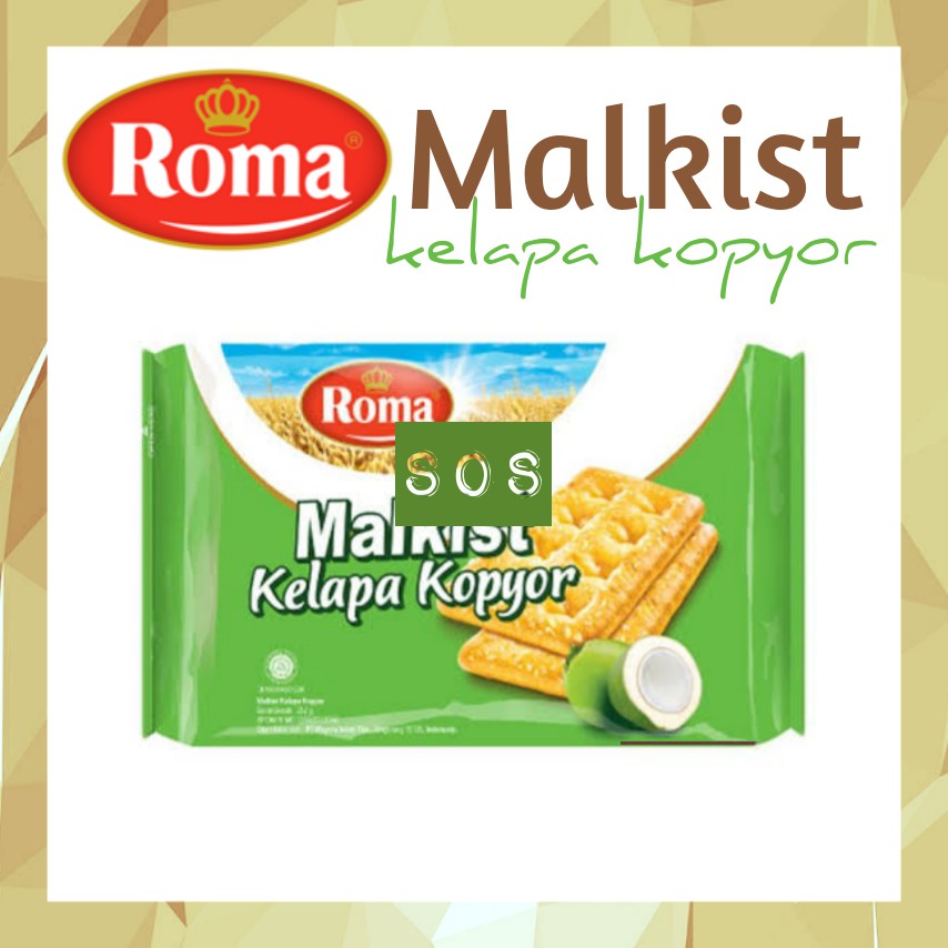 

《OS3》 Malkist Kelapa Kopyor Roma 200 gram