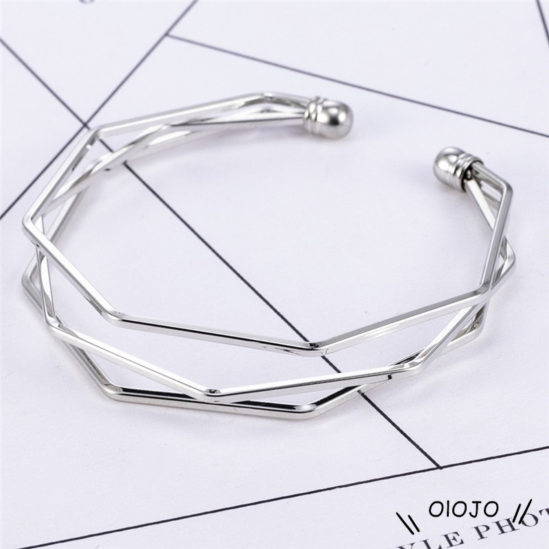 Gelang Paduan Seng Laminasi Gaya Korea Untuk Wanita - ol