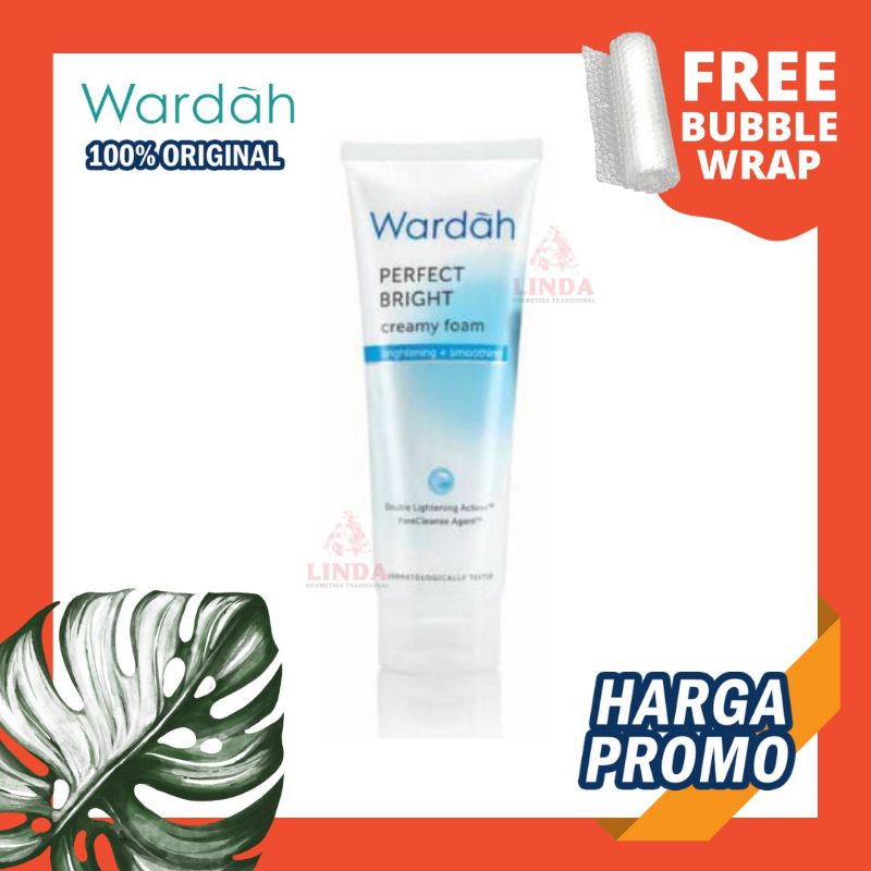 WARDAH PERFECT BRIGHT CREAMY FOAM BRIGHTENING + SMOOT GLOW CREAMY FOAM 100ml