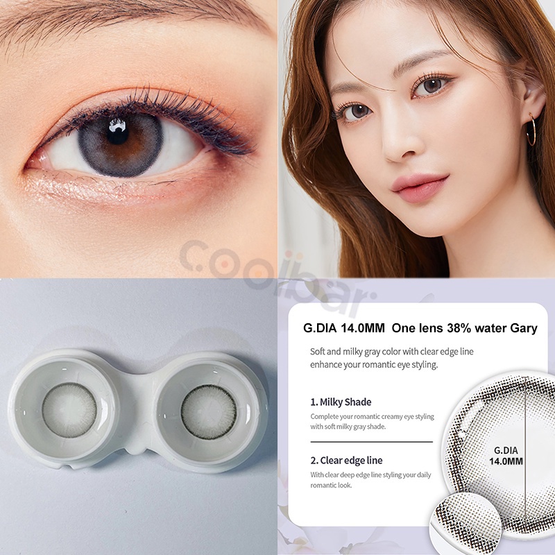 COOLBAR Soflens Grey brown lensa mata softlens minus 14.2MM Normal Sisse Lens