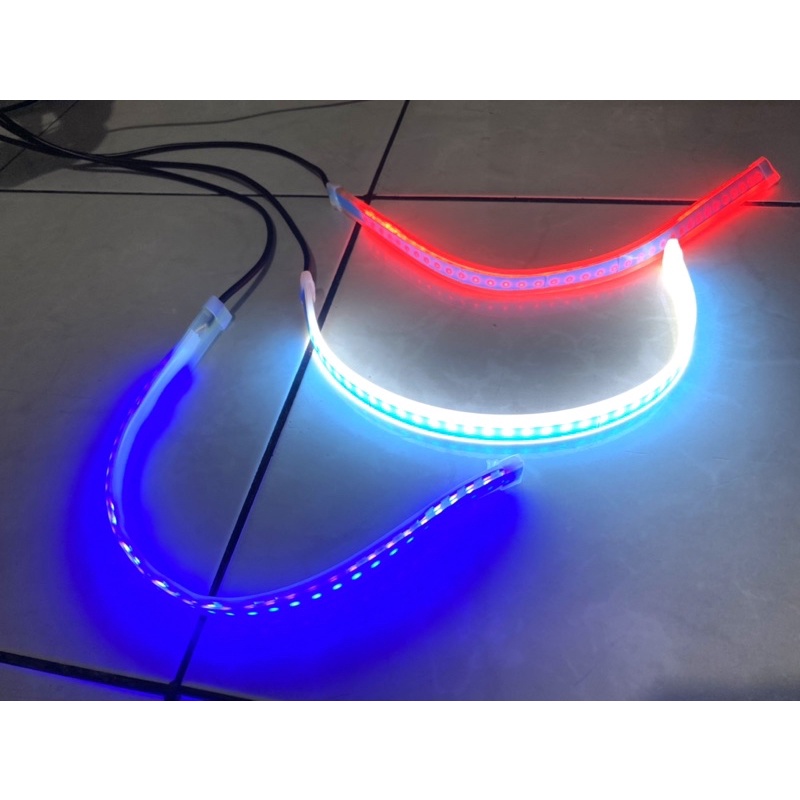 Slim Alis Led New Welcome DRL Flekxibel 30cm 2Mode Senja Sein Running 1Set Gk Berbintik HARGA SEPASANG