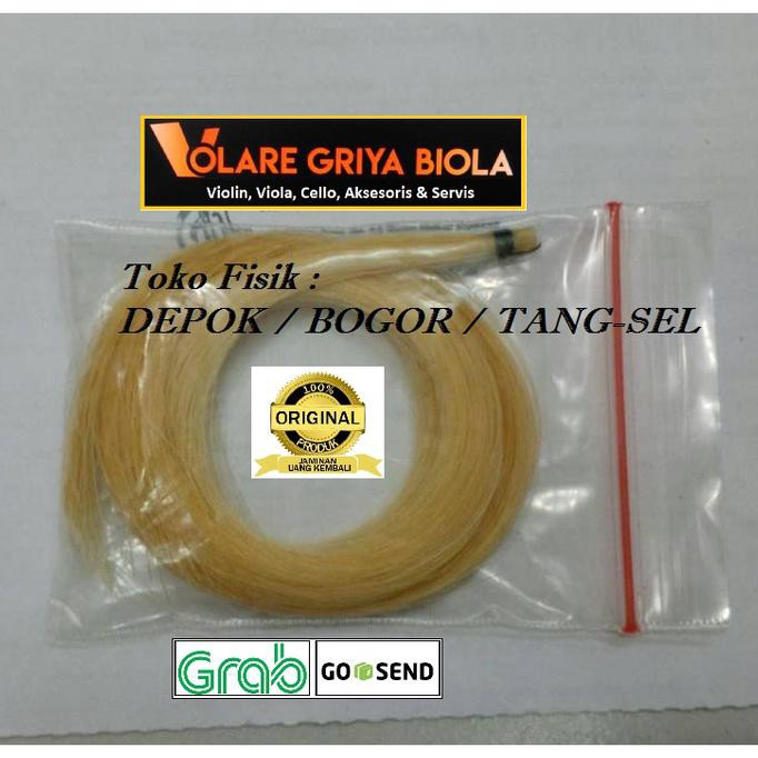 Sale Hair Bow Biola, Ekor Kuda Mongolia Putih