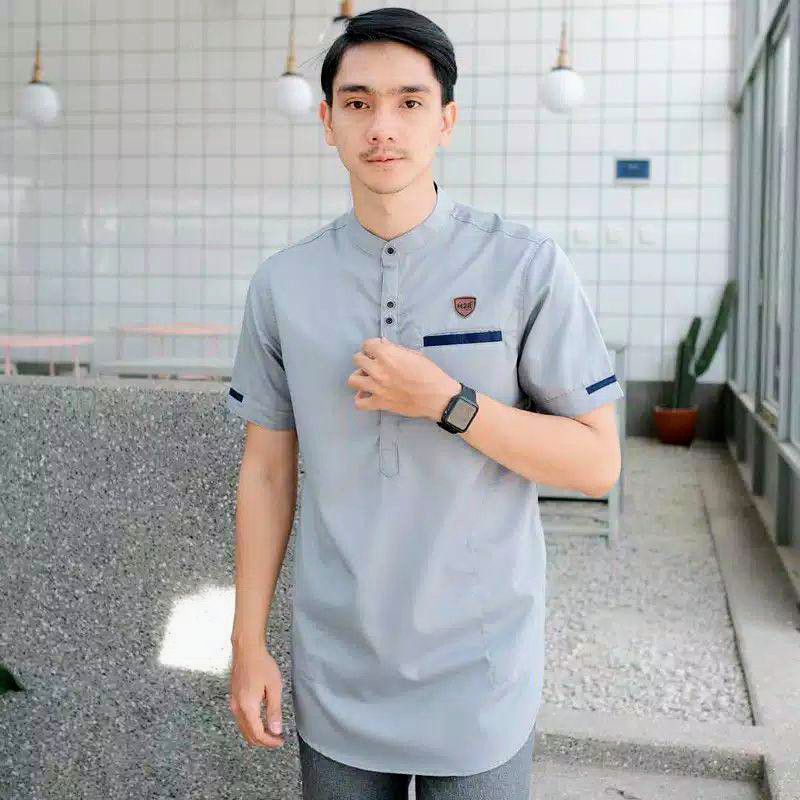 Baju Koko Kurta Dewasa Pria Lengan Pendek Best Seller Material Cotton Adem Serap Keringat ukuran M L XL terlaris Koko muslim / Pakaian Muslim Pria / baju Koko laki laki lengan pendek