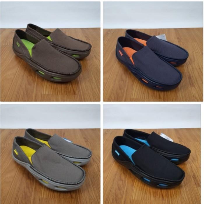 SEPATU CROCS PRIA / CROCS TIDELINE SPORT CANVAS ORIGINAL 40-44 BRANDED FOOTWEAR