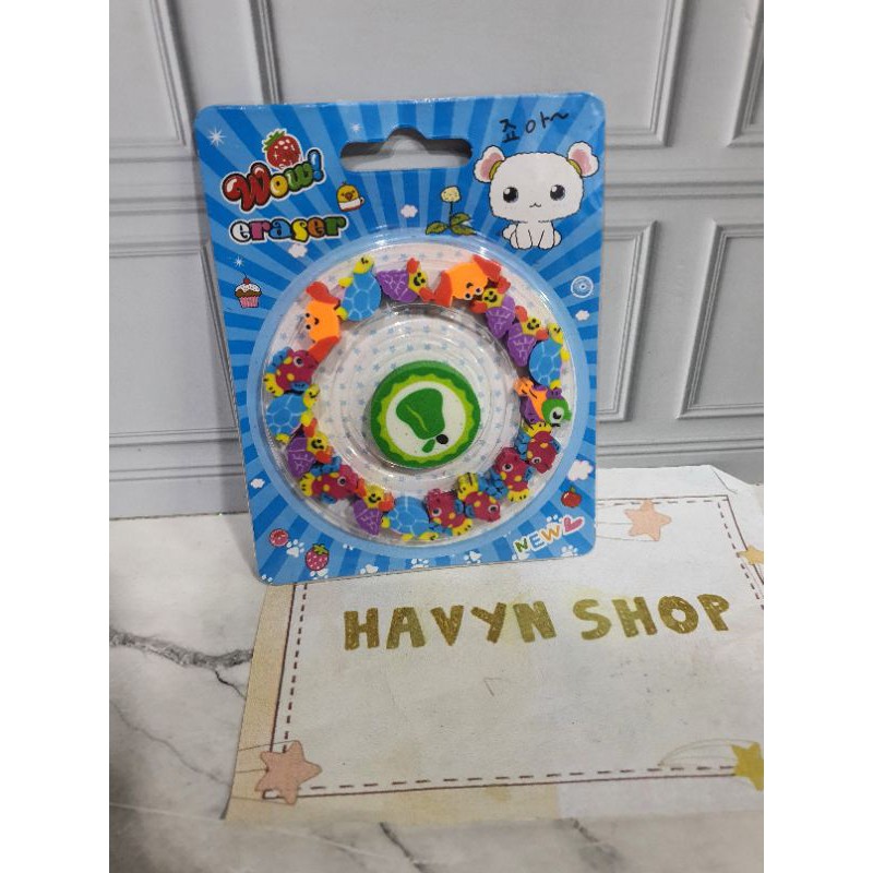 penghapus lingkaran lucu imut/stip fancy/hapusan anak-E