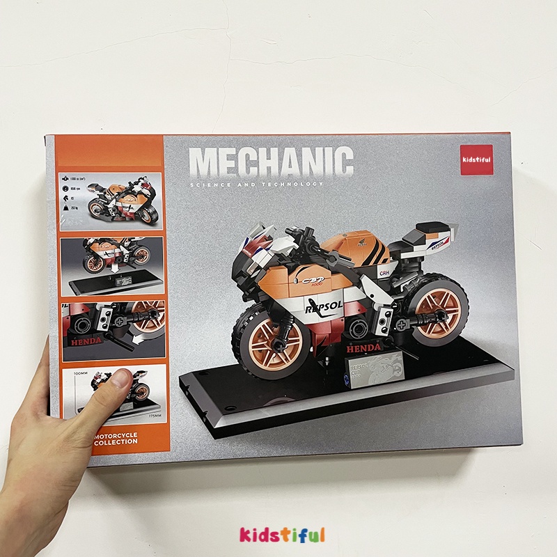 Mainan Sepeda Motor Bricks Blok Edukasi Mainan Anak