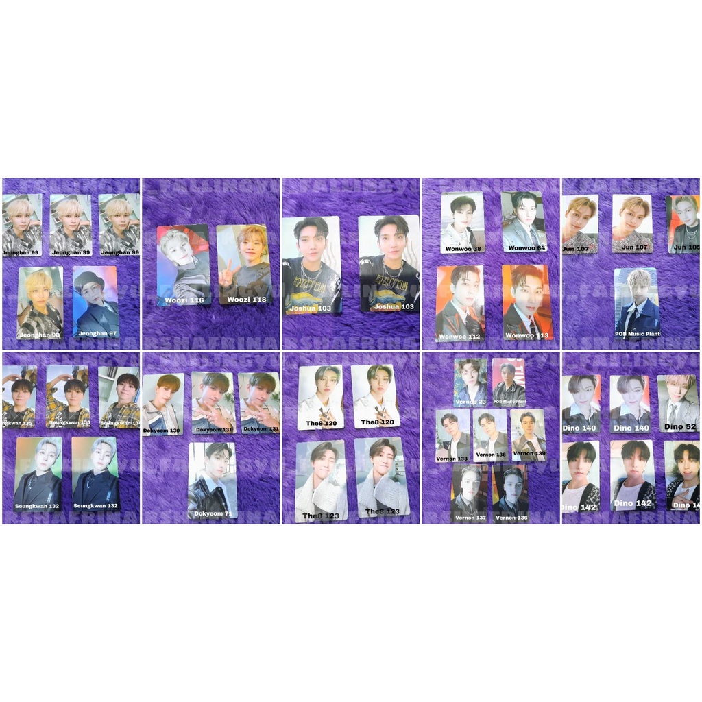 PHOTOCARD (PC) SEVENTEEN ATTACA CARAT VERSION, OP 1, OP 2, OP 3 (DONGSAENG LINE)