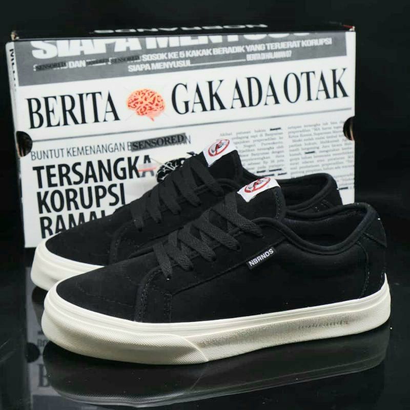 Jual Sepatu Nobrands Medulla Koruptor Jancok Black White Original