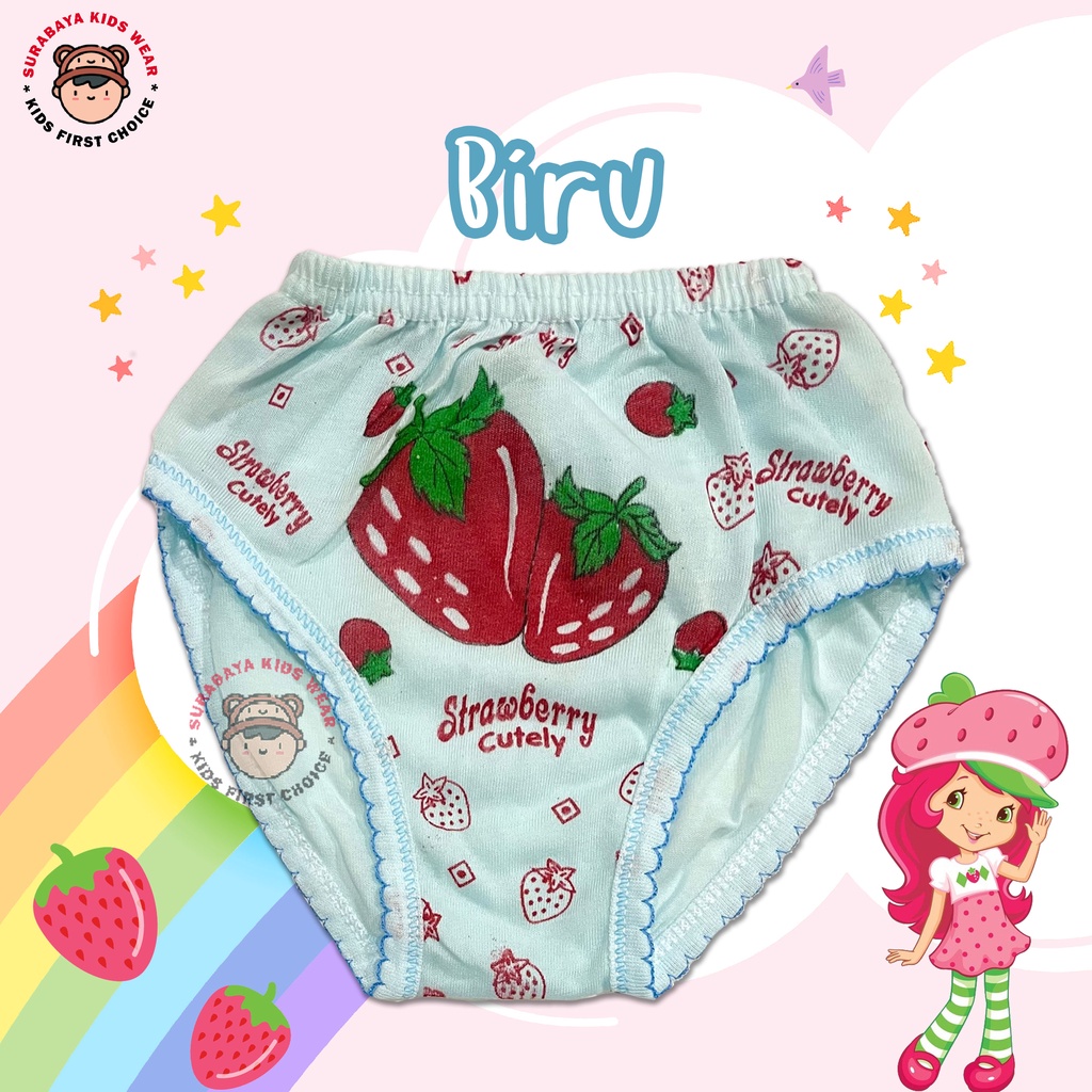 Celana Dalam Anak Perempuan Motif Strawberry