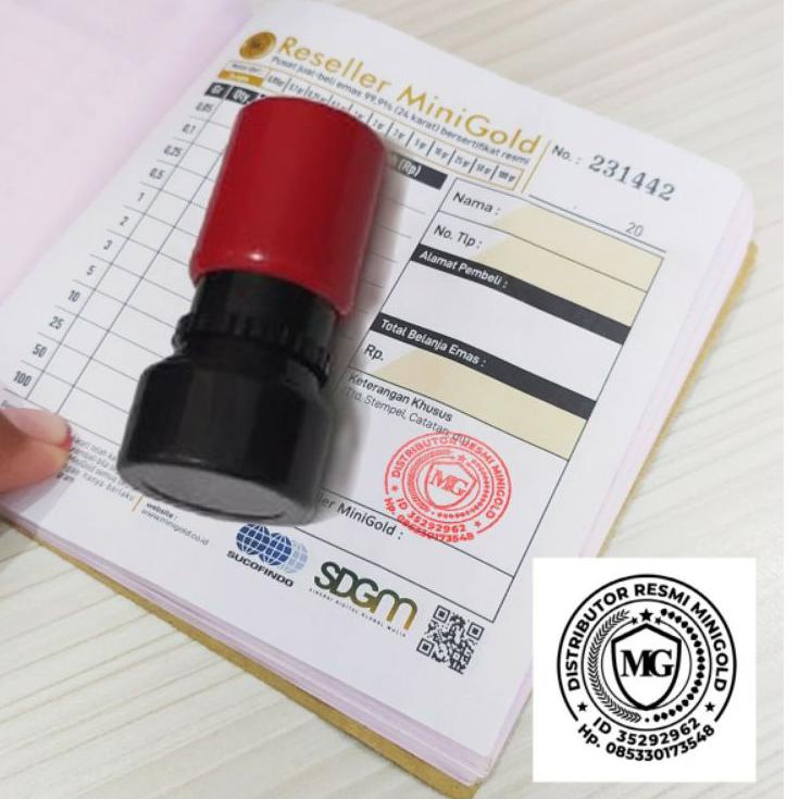 

(PROMO 7GT70) Stempel Flash MiniGold Custom Free Design Logo Mini Gold ✺