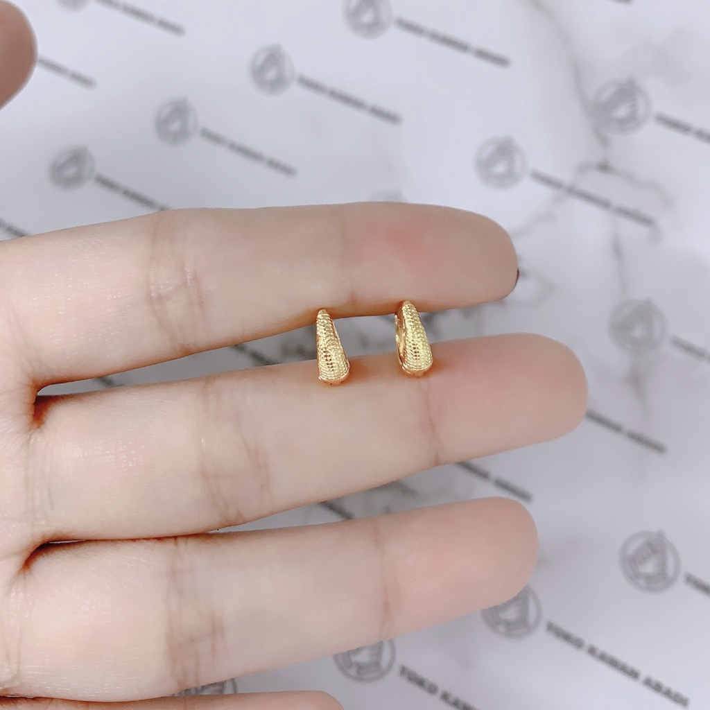 Anting Anak Bayi Perempuan Xuping Gold Motif Butir Jagung 06