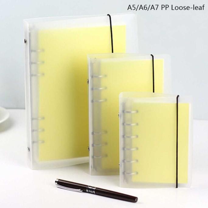 

BUKU CATATAN BINDER TRANSPARAN A6 BUKU DIARY BUKU TULIS NOTEBOOK