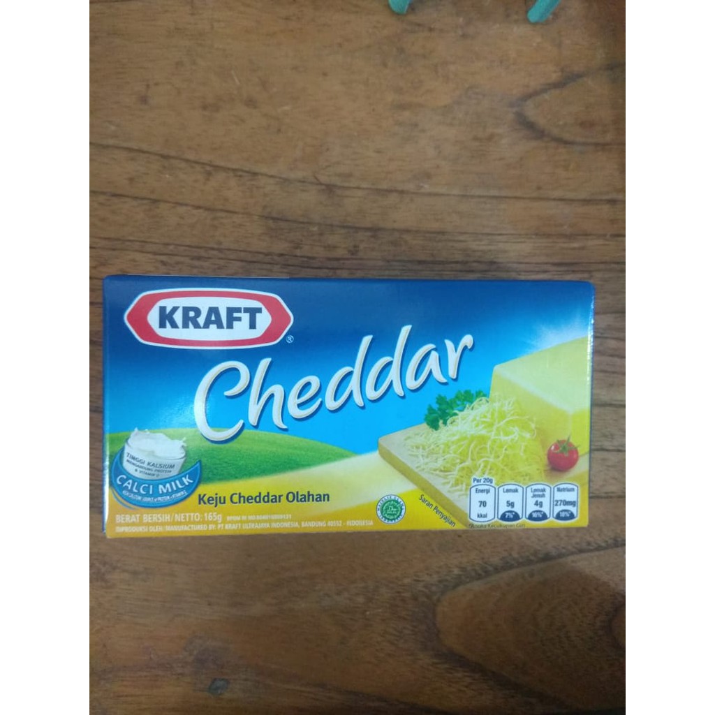 

Keju Kraft Cheddar 170gram