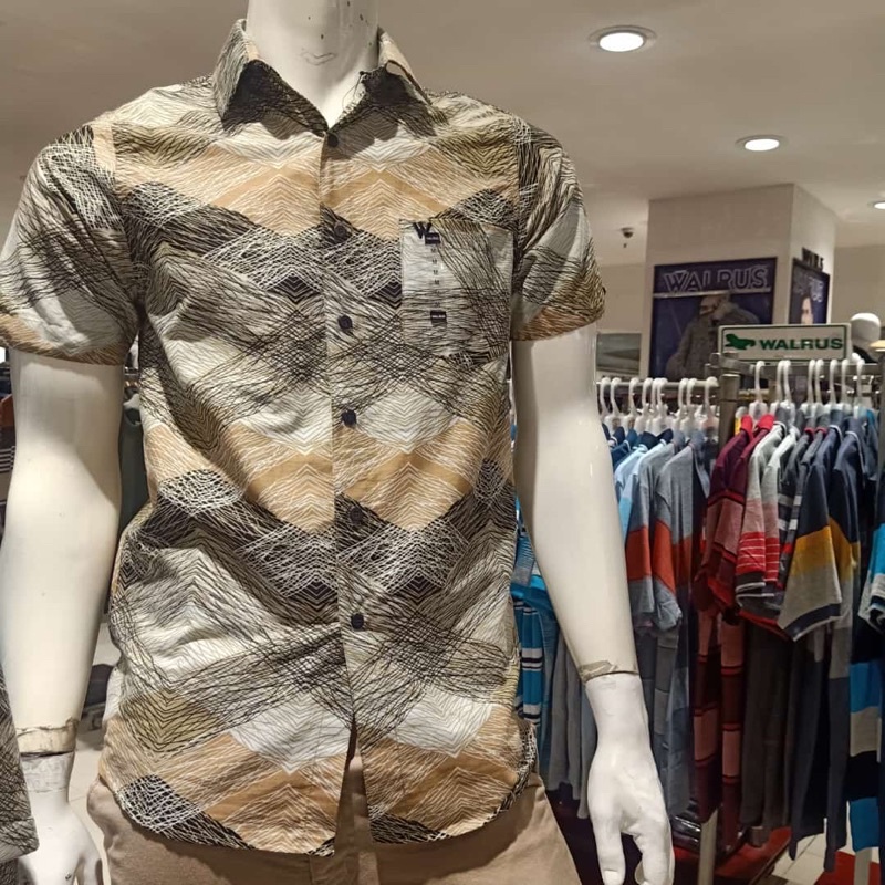 Kemeja Lengan Pendek Pria | Kemeja Walrus Casual | Walrus
