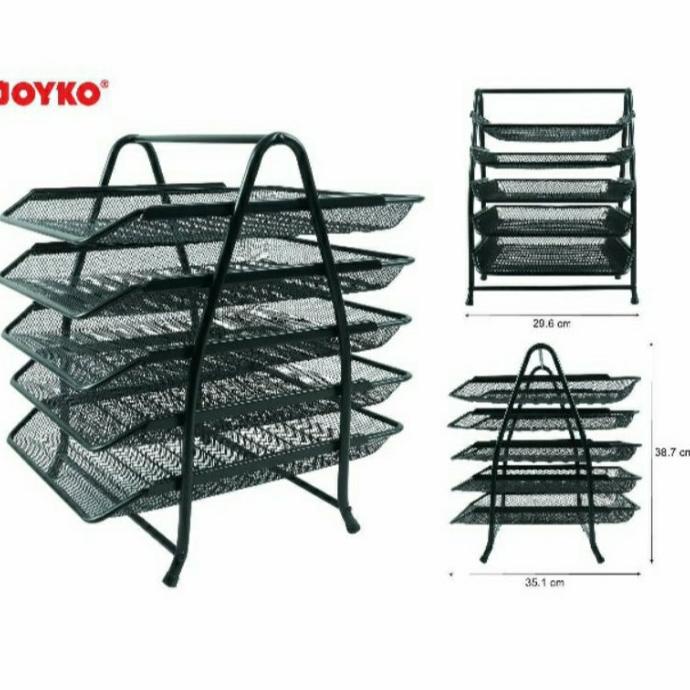 

[[COD]] Rak Dokumen/Rak Kertas/Elevated Tray Besi 5 Susun Joyko PROMO SPECIAL Kode 108