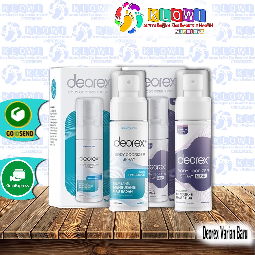 Deorex Body Odorizer Spray 60 Ml (New 2022) /Body Spray/Penghilang Bau Ketiak