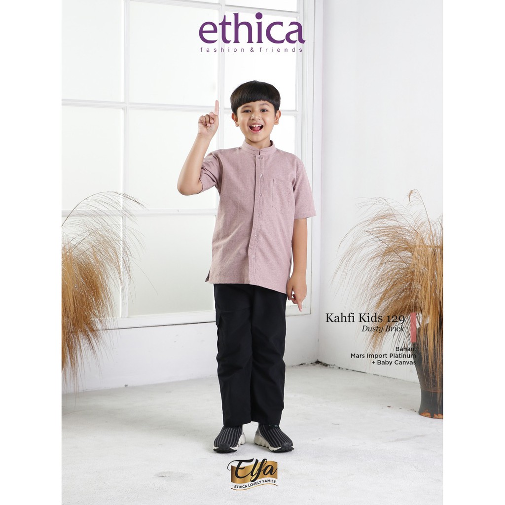 ( Sarimbit Ethica Elfa 209 Dusty Brick ) Gamis Ethica Kagumi 216 Kahfi 173 Kagumi kids 92 Kahfi kids