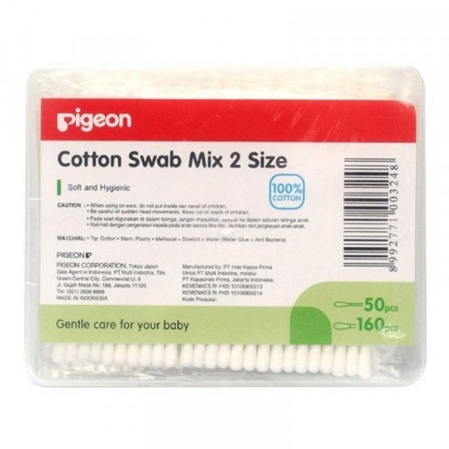 Pigeon Cotton Buds mix / Pembersih telinga bayi Free box