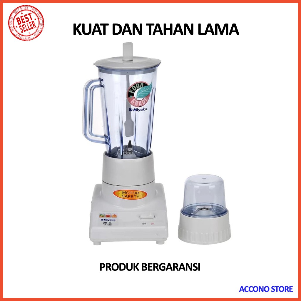 Blender MIYAKO Blender Plastik 2 in 1 - BL101PL X4E1 Juicer Blander Bumbu Daging Murah Chopper Awet