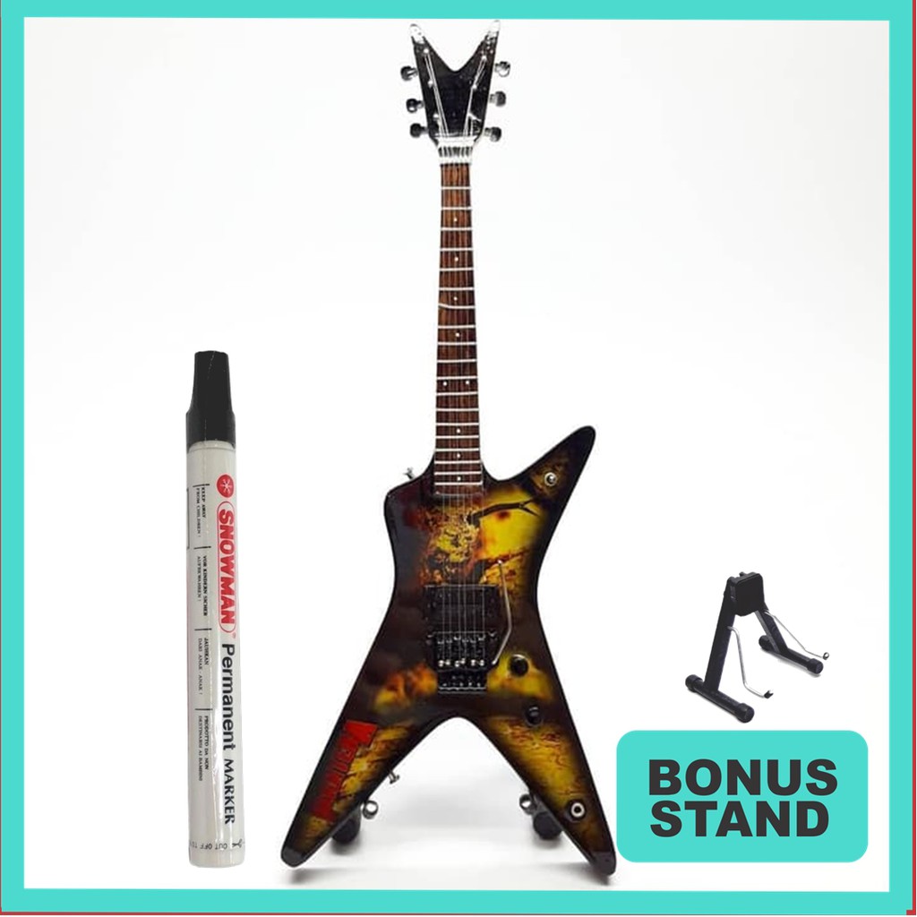 miniatur gitar dean dimebag miniatur gitar rock miniatur gitar akutik miniatur gitar listrik
